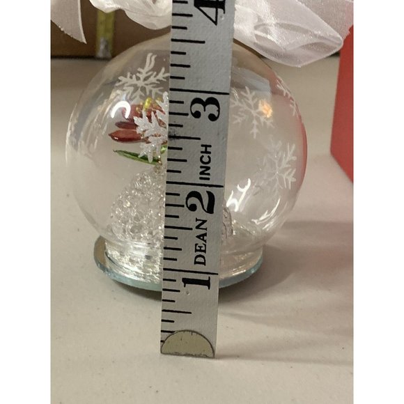 Handblown Glass Globe Ornament LED ChangingColor or Solid Light Flower NEW BATT - Picture 13 of 15